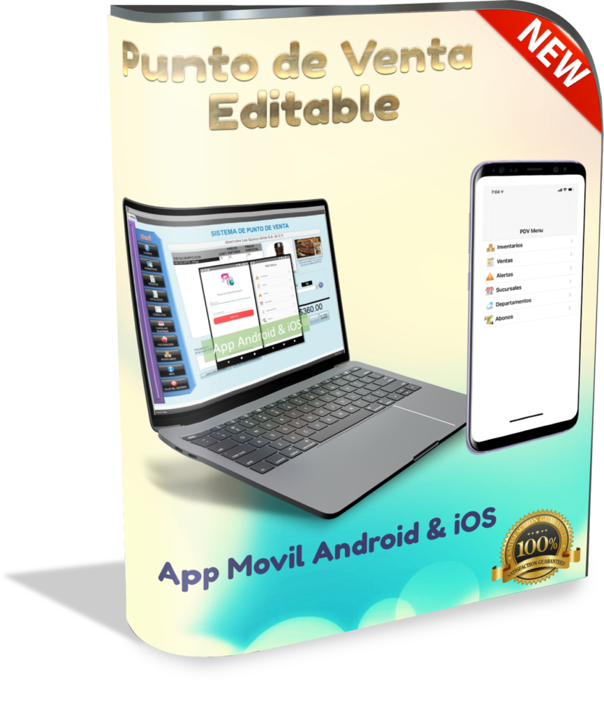 Punto de Venta en Access Editable con App Movil Android % iOS